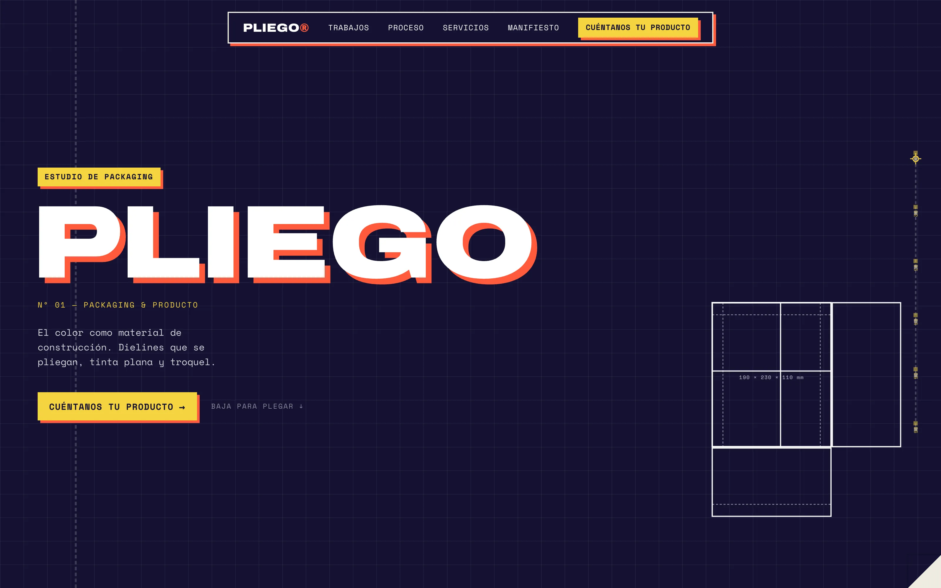 Portada de la web de PLIEGO